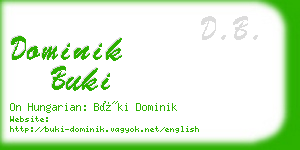 dominik buki business card