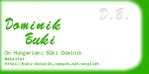 dominik buki business card